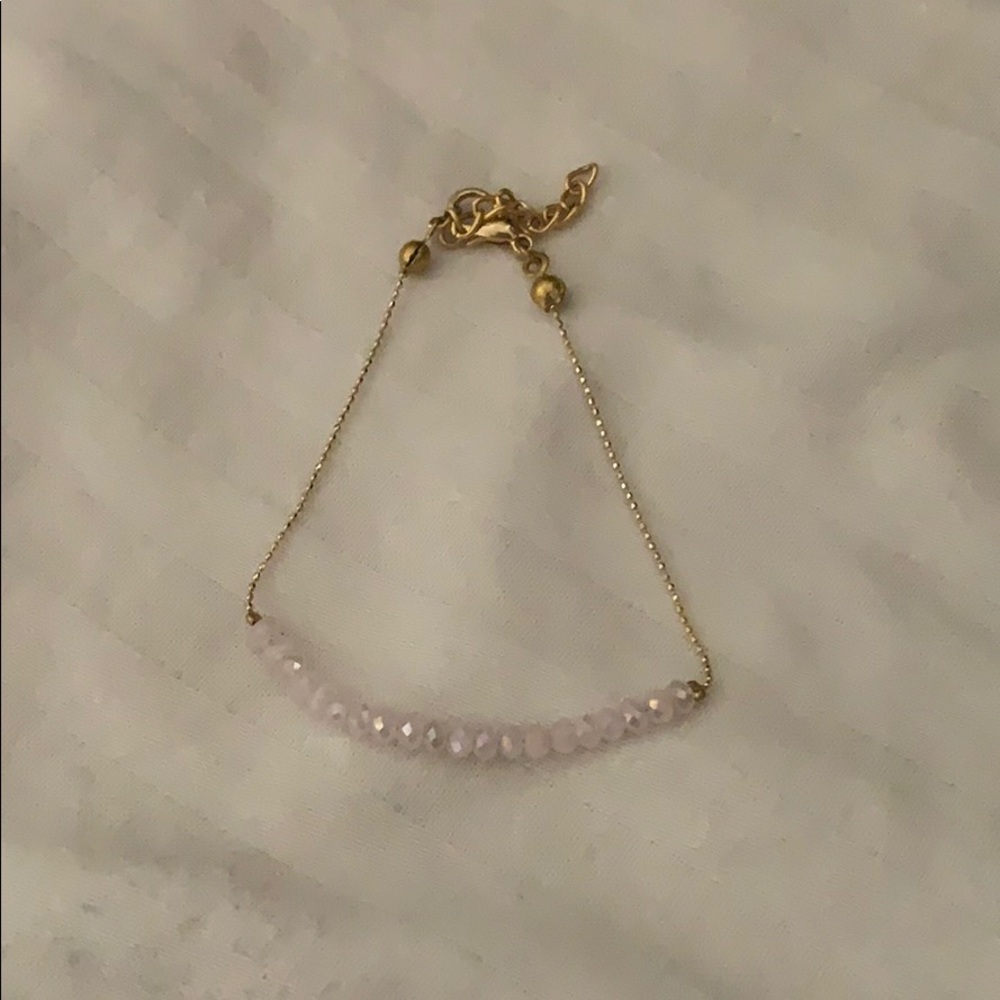Light pink beaded bracelet